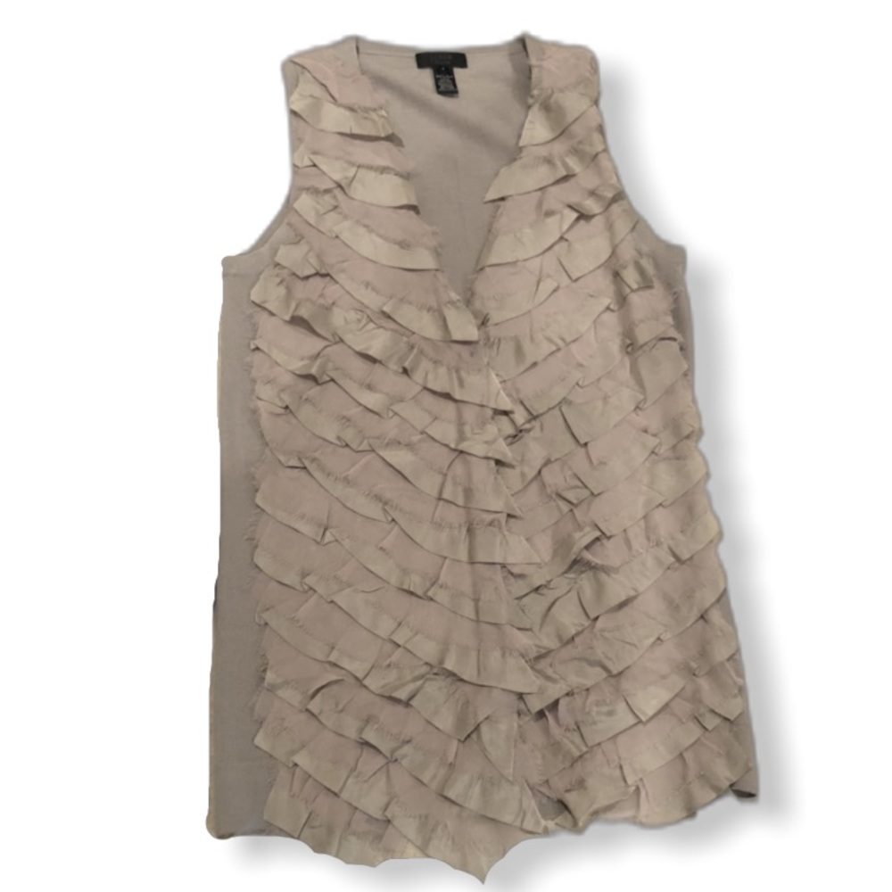 J. Crew Ruffled Sweater Vest